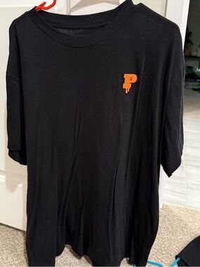Victorias Secret Pink Halloween T-Shirt with Orange 'P' Logo